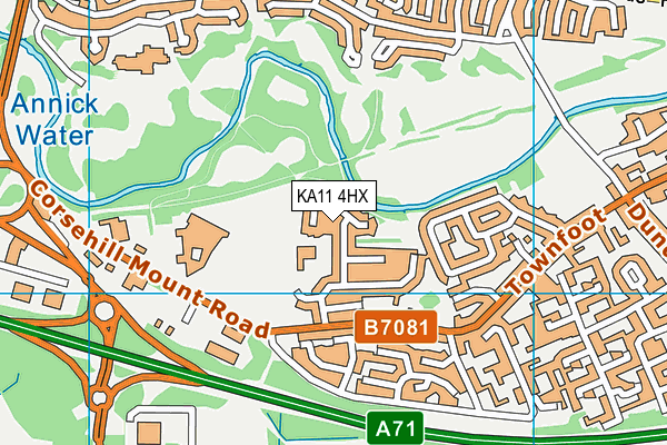 KA11 4HX map - OS VectorMap District (Ordnance Survey) KA11 4HX map - OS VectorMap District (Ordnance Survey)