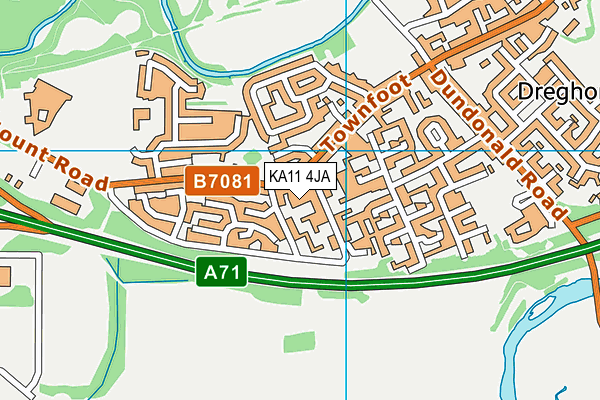 KA11 4JA map - OS VectorMap District (Ordnance Survey) KA11 4JA map - OS VectorMap District (Ordnance Survey)