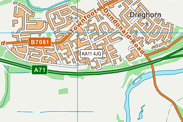 KA11 4JG map - OS VectorMap District (Ordnance Survey) KA11 4JG map - OS VectorMap District (Ordnance Survey)