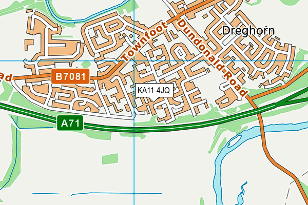 KA11 4JQ map - OS VectorMap District (Ordnance Survey) KA11 4JQ map - OS VectorMap District (Ordnance Survey)