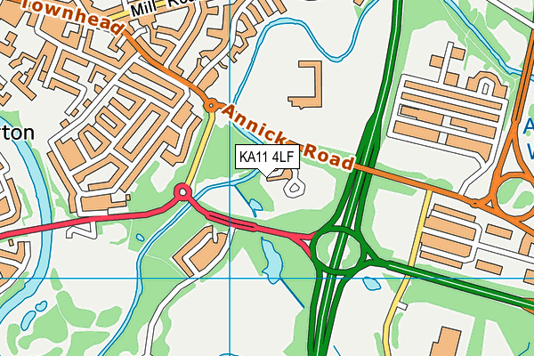 KA11 4LF map - OS VectorMap District (Ordnance Survey) KA11 4LF map - OS VectorMap District (Ordnance Survey)