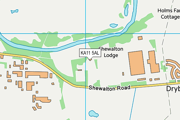 KA11 5AL map - OS VectorMap District (Ordnance Survey)