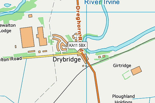 KA11 5BX map - OS VectorMap District (Ordnance Survey) KA11 5BX map - OS VectorMap District (Ordnance Survey)