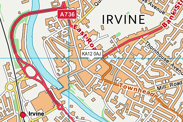 KA12 0AJ map - OS VectorMap District (Ordnance Survey) KA12 0AJ map - OS VectorMap District (Ordnance Survey)