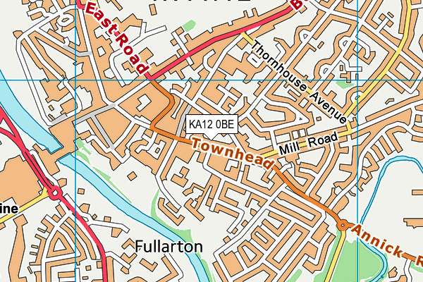 KA12 0BE map - OS VectorMap District (Ordnance Survey) KA12 0BE map - OS VectorMap District (Ordnance Survey)