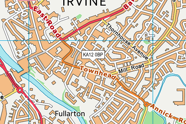 KA12 0BP map - OS VectorMap District (Ordnance Survey) KA12 0BP map - OS VectorMap District (Ordnance Survey)