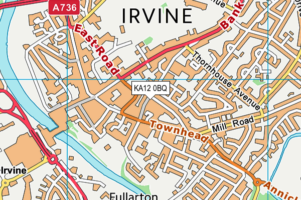 KA12 0BQ map - OS VectorMap District (Ordnance Survey) KA12 0BQ map - OS VectorMap District (Ordnance Survey)