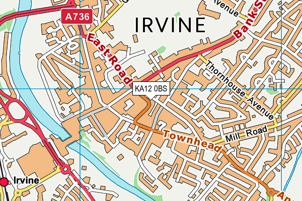 KA12 0BS map - OS VectorMap District (Ordnance Survey) KA12 0BS map - OS VectorMap District (Ordnance Survey)