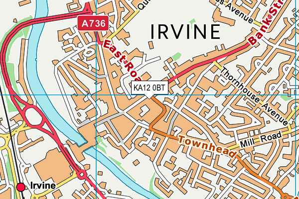 KA12 0BT map - OS VectorMap District (Ordnance Survey) KA12 0BT map - OS VectorMap District (Ordnance Survey)