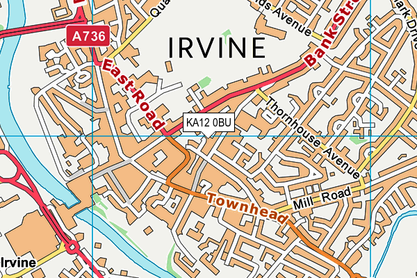 KA12 0BU map - OS VectorMap District (Ordnance Survey) KA12 0BU map - OS VectorMap District (Ordnance Survey)
