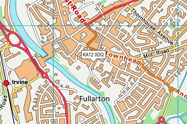 KA12 0DQ map - OS VectorMap District (Ordnance Survey) KA12 0DQ map - OS VectorMap District (Ordnance Survey)