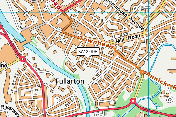 KA12 0DR map - OS VectorMap District (Ordnance Survey) KA12 0DR map - OS VectorMap District (Ordnance Survey)