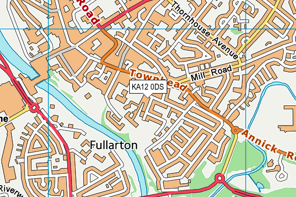 KA12 0DS map - OS VectorMap District (Ordnance Survey) KA12 0DS map - OS VectorMap District (Ordnance Survey)