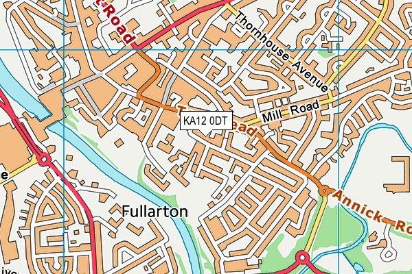 KA12 0DT map - OS VectorMap District (Ordnance Survey) KA12 0DT map - OS VectorMap District (Ordnance Survey)