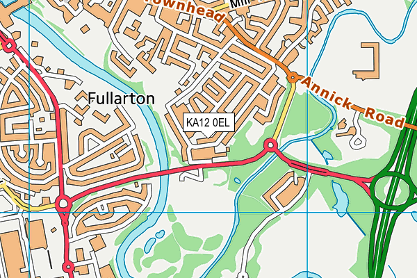 KA12 0EL map - OS VectorMap District (Ordnance Survey) KA12 0EL map - OS VectorMap District (Ordnance Survey)