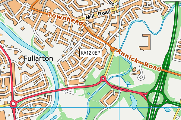 KA12 0EP map - OS VectorMap District (Ordnance Survey) KA12 0EP map - OS VectorMap District (Ordnance Survey)