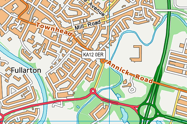 KA12 0ER map - OS VectorMap District (Ordnance Survey) KA12 0ER map - OS VectorMap District (Ordnance Survey)