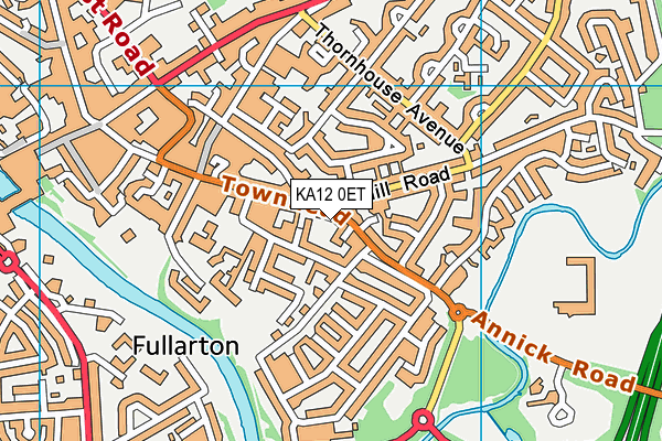 KA12 0ET map - OS VectorMap District (Ordnance Survey) KA12 0ET map - OS VectorMap District (Ordnance Survey)
