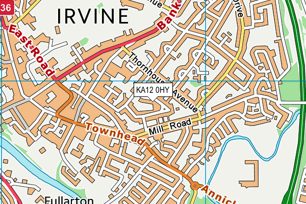 KA12 0HY map - OS VectorMap District (Ordnance Survey) KA12 0HY map - OS VectorMap District (Ordnance Survey)