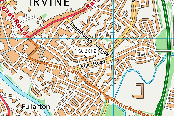 KA12 0HZ map - OS VectorMap District (Ordnance Survey) KA12 0HZ map - OS VectorMap District (Ordnance Survey)