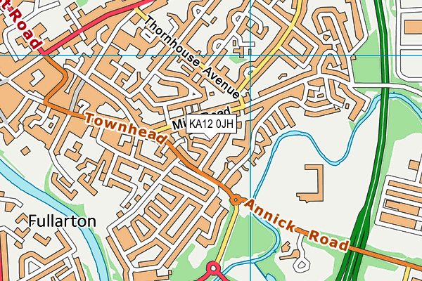 KA12 0JH map - OS VectorMap District (Ordnance Survey) KA12 0JH map - OS VectorMap District (Ordnance Survey)