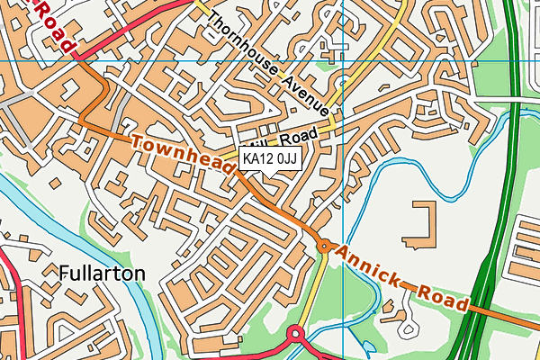 KA12 0JJ map - OS VectorMap District (Ordnance Survey) KA12 0JJ map - OS VectorMap District (Ordnance Survey)