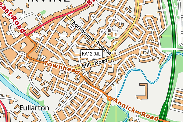 KA12 0JL map - OS VectorMap District (Ordnance Survey) KA12 0JL map - OS VectorMap District (Ordnance Survey)