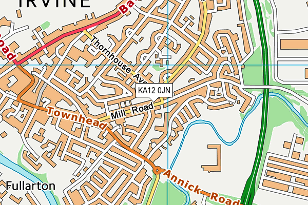 KA12 0JN map - OS VectorMap District (Ordnance Survey) KA12 0JN map - OS VectorMap District (Ordnance Survey)