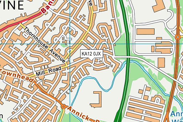 KA12 0JX map - OS VectorMap District (Ordnance Survey) KA12 0JX map - OS VectorMap District (Ordnance Survey)