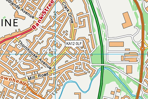 KA12 0LF map - OS VectorMap District (Ordnance Survey) KA12 0LF map - OS VectorMap District (Ordnance Survey)