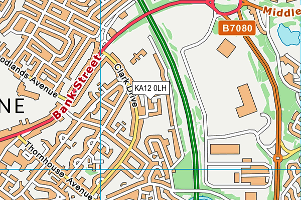 KA12 0LH map - OS VectorMap District (Ordnance Survey) KA12 0LH map - OS VectorMap District (Ordnance Survey)