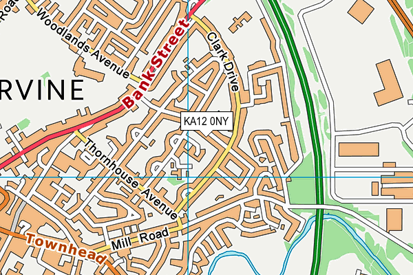 KA12 0NY map - OS VectorMap District (Ordnance Survey) KA12 0NY map - OS VectorMap District (Ordnance Survey)