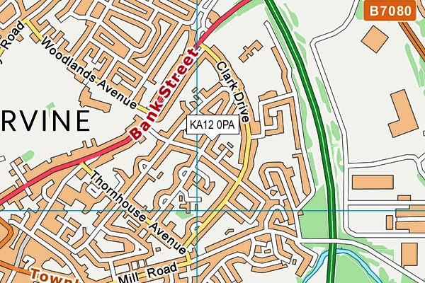 KA12 0PA map - OS VectorMap District (Ordnance Survey) KA12 0PA map - OS VectorMap District (Ordnance Survey)