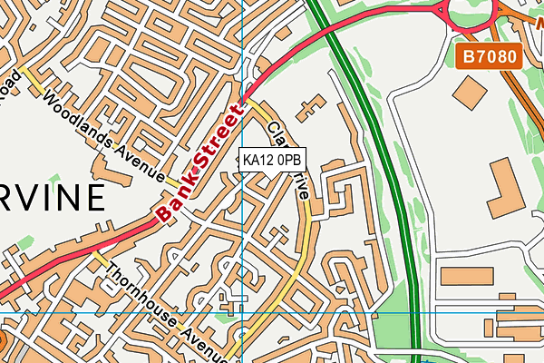 KA12 0PB map - OS VectorMap District (Ordnance Survey) KA12 0PB map - OS VectorMap District (Ordnance Survey)