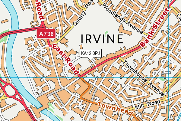 KA12 0PJ map - OS VectorMap District (Ordnance Survey) KA12 0PJ map - OS VectorMap District (Ordnance Survey)