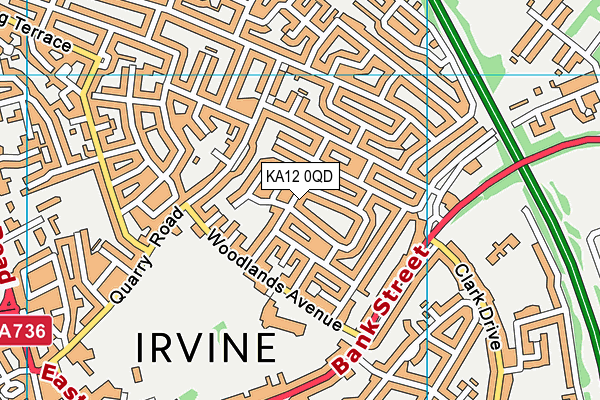 KA12 0QD map - OS VectorMap District (Ordnance Survey) KA12 0QD map - OS VectorMap District (Ordnance Survey)