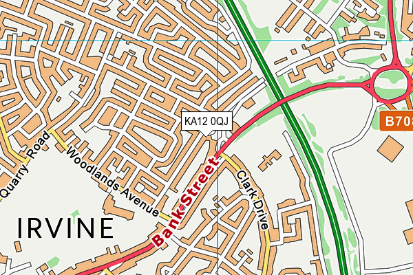 KA12 0QJ map - OS VectorMap District (Ordnance Survey) KA12 0QJ map - OS VectorMap District (Ordnance Survey)