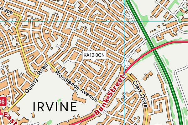 KA12 0QN map - OS VectorMap District (Ordnance Survey) KA12 0QN map - OS VectorMap District (Ordnance Survey)
