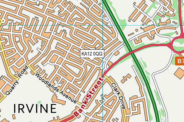 KA12 0QQ map - OS VectorMap District (Ordnance Survey) KA12 0QQ map - OS VectorMap District (Ordnance Survey)