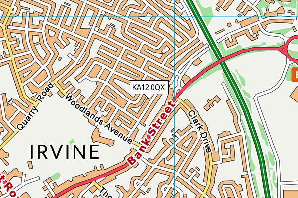KA12 0QX map - OS VectorMap District (Ordnance Survey) KA12 0QX map - OS VectorMap District (Ordnance Survey)