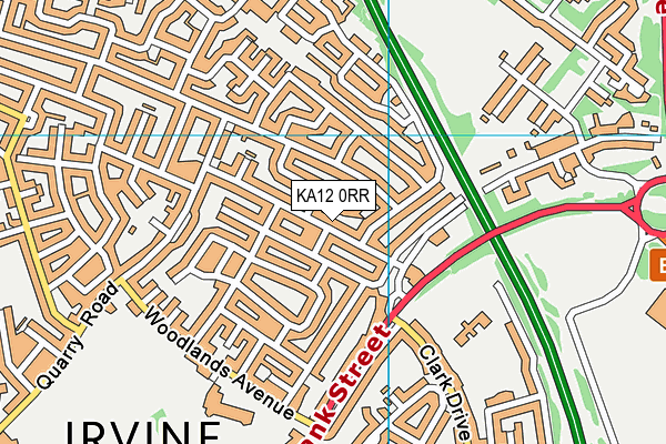 KA12 0RR map - OS VectorMap District (Ordnance Survey) KA12 0RR map - OS VectorMap District (Ordnance Survey)