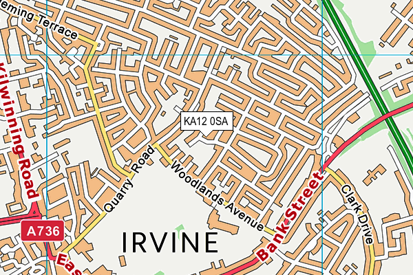 KA12 0SA map - OS VectorMap District (Ordnance Survey) KA12 0SA map - OS VectorMap District (Ordnance Survey)