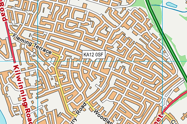 KA12 0SF map - OS VectorMap District (Ordnance Survey) KA12 0SF map - OS VectorMap District (Ordnance Survey)