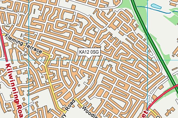 KA12 0SG map - OS VectorMap District (Ordnance Survey) KA12 0SG map - OS VectorMap District (Ordnance Survey)
