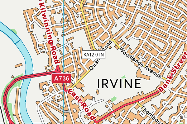 KA12 0TN map - OS VectorMap District (Ordnance Survey) KA12 0TN map - OS VectorMap District (Ordnance Survey)