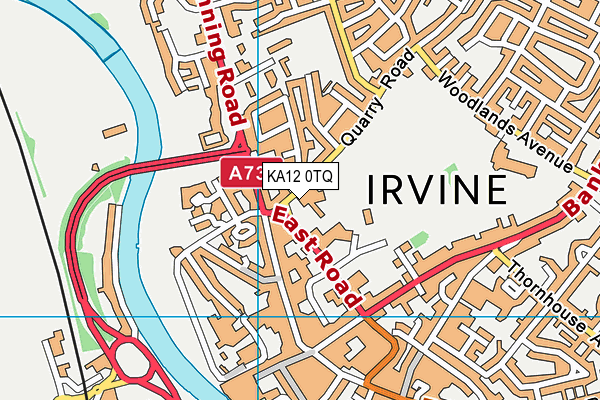 KA12 0TQ map - OS VectorMap District (Ordnance Survey)