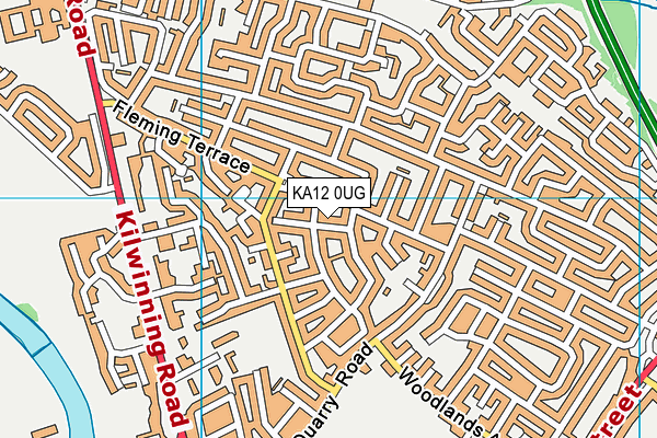 KA12 0UG map - OS VectorMap District (Ordnance Survey) KA12 0UG map - OS VectorMap District (Ordnance Survey)