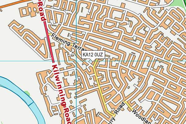 KA12 0UZ map - OS VectorMap District (Ordnance Survey) KA12 0UZ map - OS VectorMap District (Ordnance Survey)