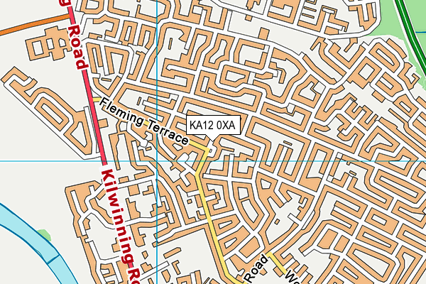 KA12 0XA map - OS VectorMap District (Ordnance Survey) KA12 0XA map - OS VectorMap District (Ordnance Survey)