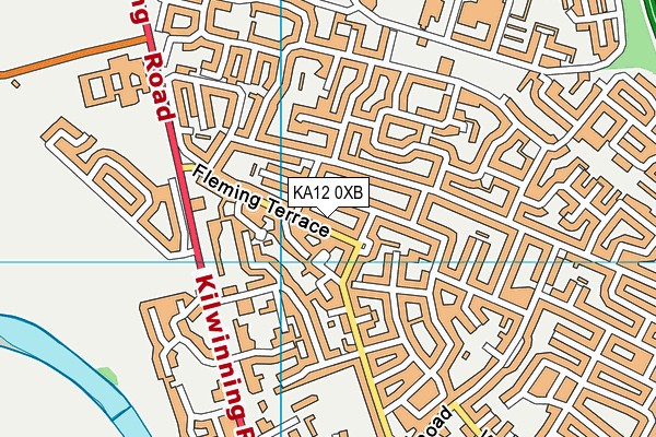KA12 0XB map - OS VectorMap District (Ordnance Survey) KA12 0XB map - OS VectorMap District (Ordnance Survey)